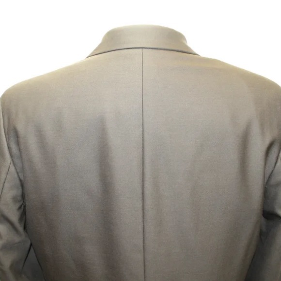 Chaps Ralph Lauren Men Dark Brown Pure Wool Made In Canada 3 Button 40R Blazer - Picture 8 of 10